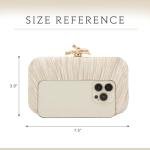 Freie Liebe Pleated Evening Clutch with Chain