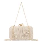 Freie Liebe Pleated Evening Clutch with Chain