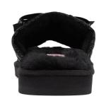 Juicy Couture Black Faux Fur Slide Sandals