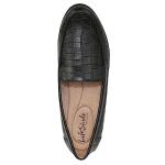 Life Stride Margot Black Croco Loafers for Women