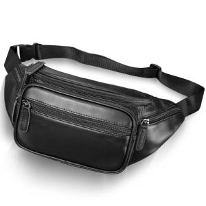 Luxury Leather Multi-Pocket Fanny Pack for Adventures