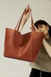 KALIDI Oversized Vegan Leather Tote Bag for Women