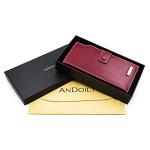 Luxury Genuine Leather RFID Clutch Wallet for Women