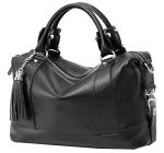 HESHE Women's Leather Designer Handbags and Purses