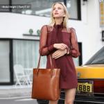 Kattee Vintage Leather Tote Handbag for Women