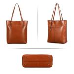 Kattee Vintage Leather Tote Handbag for Women