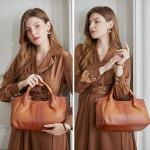 Iswee Sorrel Medium Leather Satchel Bag