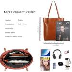 Kattee Vintage Leather Tote Handbag for Women