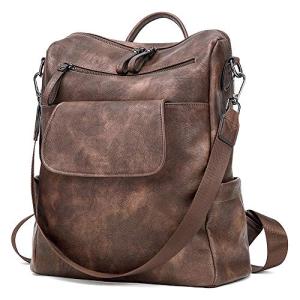 CLUCI Large Leather Anti-theft Backpack for Women