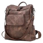 CLUCI Large Leather Anti-theft Backpack for Women