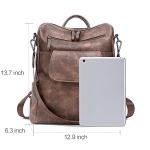 CLUCI Large Leather Anti-theft Backpack for Women