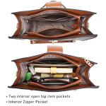 Dasein Monogrammed Coffee Tote Bag with Clutch