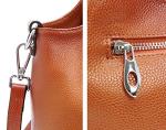 Iswee Sorrel Medium Leather Satchel Bag