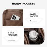 Elegant 17-Inch Maroon Laptop Tote Bag with Clutch