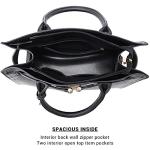 Dasein Black Women’s Satchel Tote Bag