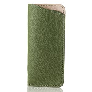 K Luxury Women's Eyeglass Case Leather Soft Holder Bag Pocket Slim Travel Pouch for Sunglass Glasses Readers Slip-In Eyewear Case for Women(Green)
