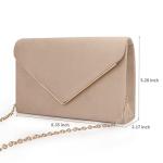 Stylish Faux Suede Evening Clutch for Women