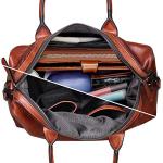 Iswee Retro Leather Satchel Bags for Women