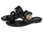 Michael Kors Vera Black Flat Thong Sandal