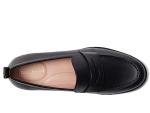 Cole Haan Women's Black Leather Penny Loafer