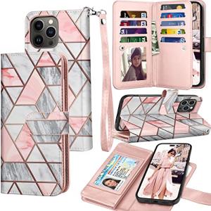 Luxury Marble Wallet Case for iPhone 14 Plus