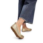 Gold Bowknot Foldable Ballet Flats for Women