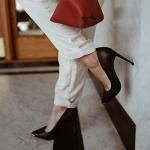 JENN ARDOR Black Pointed Toe Stiletto Heels