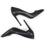 JENN ARDOR Black Pointed Toe Stiletto Heels