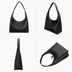 MaijjLyn Vegan Leather Black Slouchy Hobo Bag