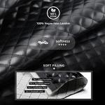 Stylish Black Quilted Loafers with Memory Foam