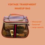 Retro Vintage Vanity Bag - Stylish Travel Makeup Case