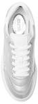 Michael Kors Silver Hayes Lace Up Sneakers for Women