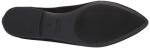 Black Microsuede Women's Pointed-Toe Ballet Flats