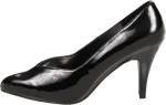 Ellie Shoes Women's Black Patent Pumps, X-Wide