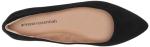 Black Microsuede Women's Pointed-Toe Ballet Flats