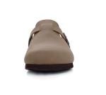 KIDMI Taupe Vegan Suede Clogs with Arch Support