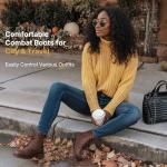 Vepose Lace-Up Ankle Combat Boots - Cognac 8