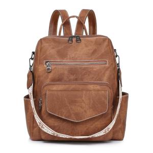 Leather Designer Backpack Purse for Women