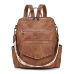 Leather Designer Backpack Purse for Women