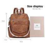 Leather Designer Backpack Purse for Women