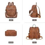 Leather Designer Backpack Purse for Women