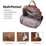 Leather Designer Backpack Purse for Women