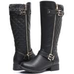 Globalwin Tall Black Knee-High Riding Boots for Women