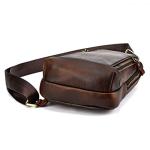 Vintage Leather Crossbody Sling Bag for Adventures