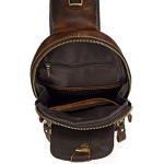 Vintage Leather Crossbody Sling Bag for Adventures