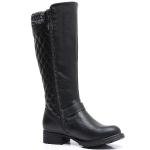 Globalwin Tall Black Knee-High Riding Boots for Women