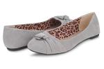 Chic Grey Ballet Flats for Women, Size 7