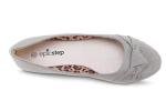 Chic Grey Ballet Flats for Women, Size 7