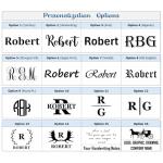 Custom Leather Makeup Bag with Engraved Initials