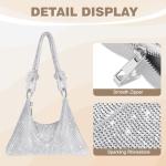 Sparkly Rhinestone Clutch Purse for Women
